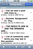 phpBB iPhone theme style