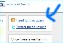 Twitter Search RSS Feed