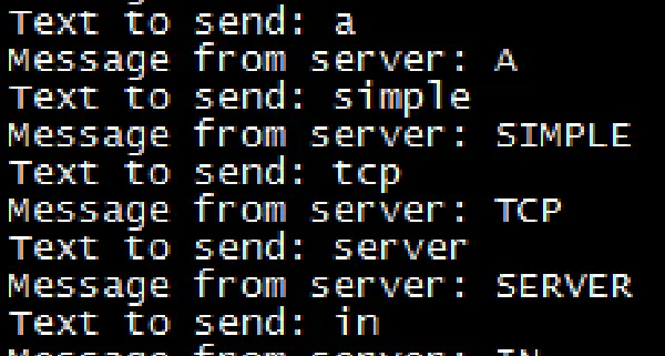Simple Tcp Client Server C Program